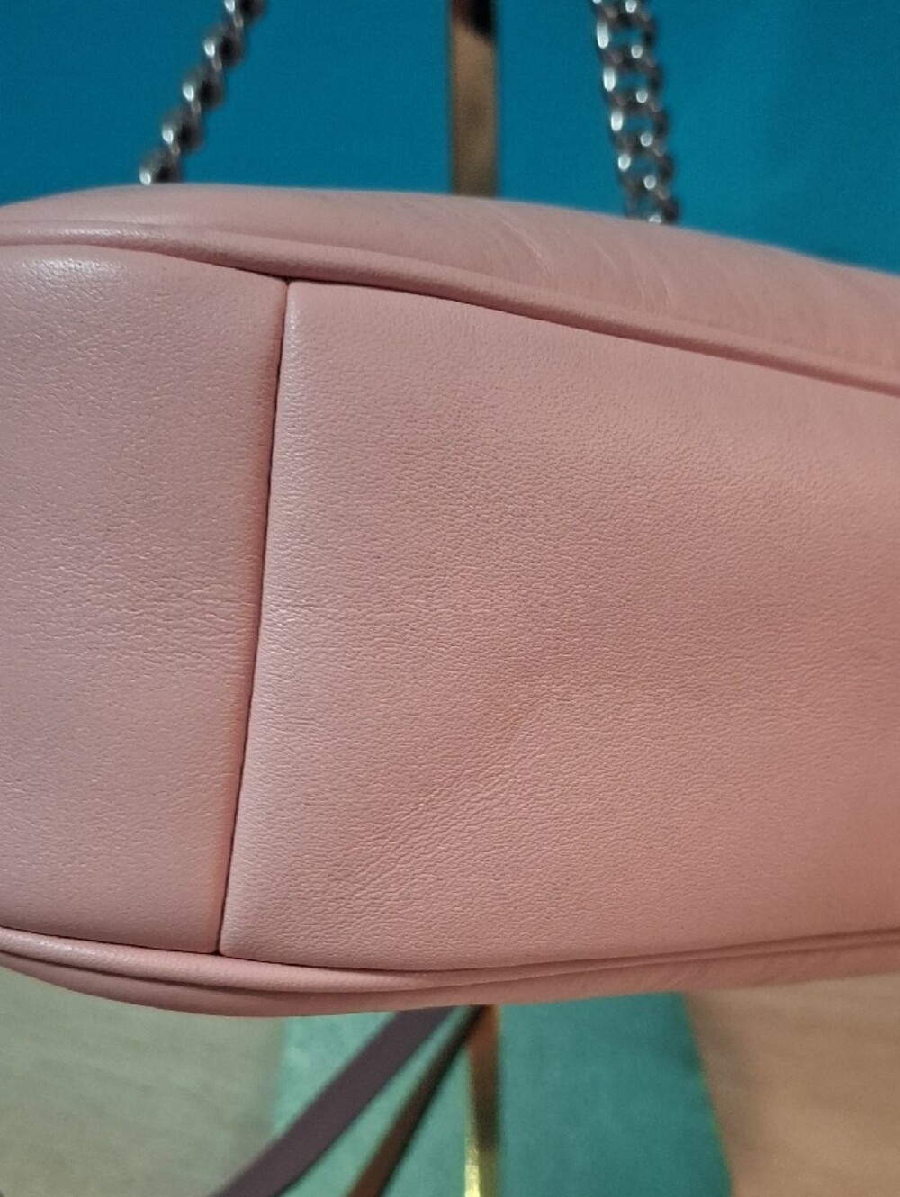 Coach TERI Blush Leather Quilted Signature C Shoulder Bag STYLE CJ608 - Picture 5 of 15